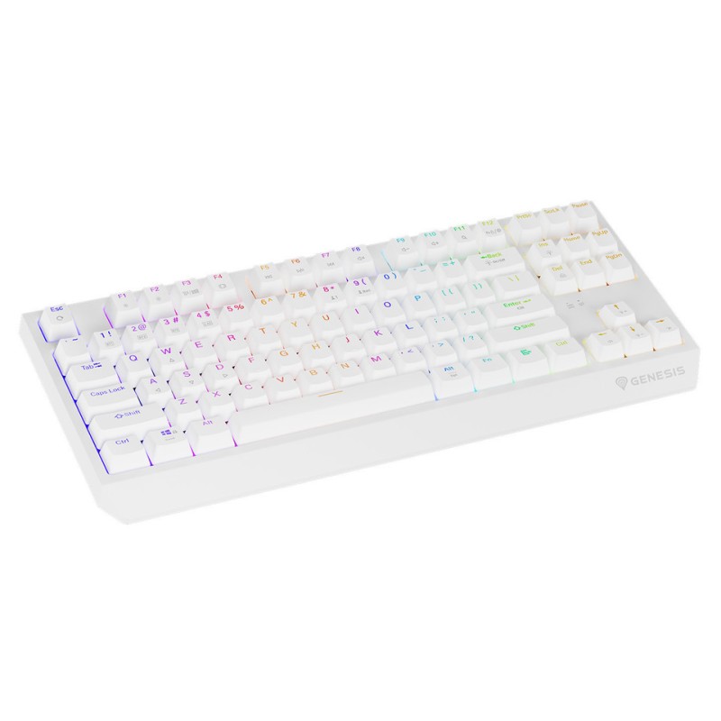 Tipkovnica Genesis Thor 230 TKL, RGB, Outemu Red stikala, bela