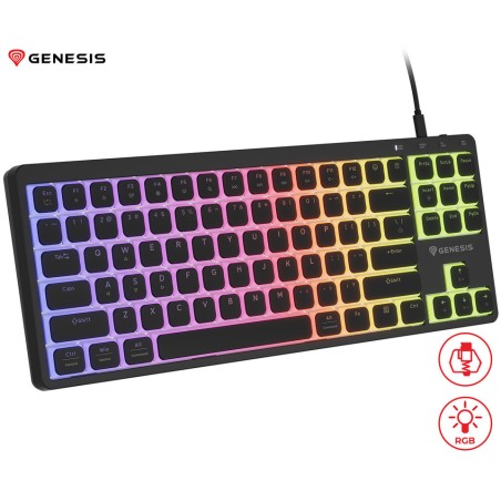 Tipkovnica Genesis Thor 430 TKL, RGB, Outemu Pink stikala, črna
