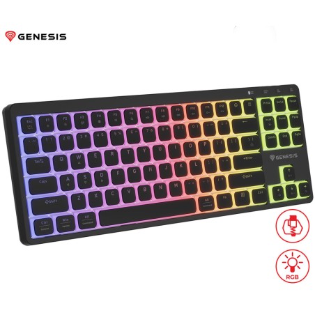 Tipkovnica Genesis Thor 430 TKL, RGB, Outemu Pink stikala, črna