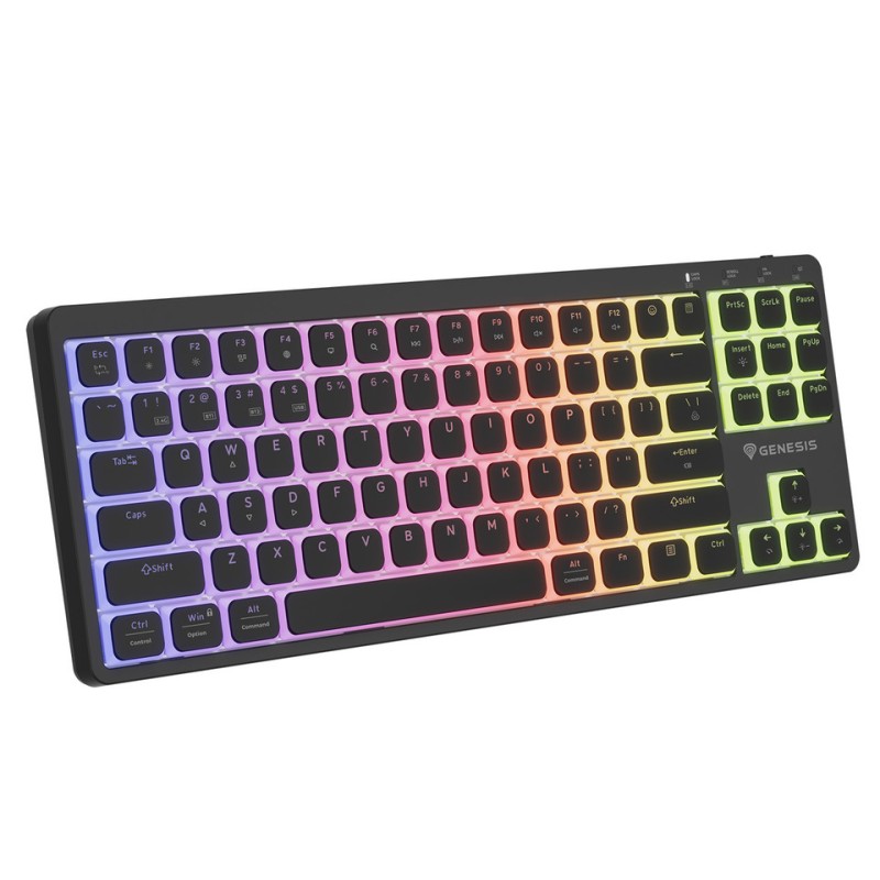 Tipkovnica Genesis Thor 430 TKL, RGB, Outemu Pink stikala, črna