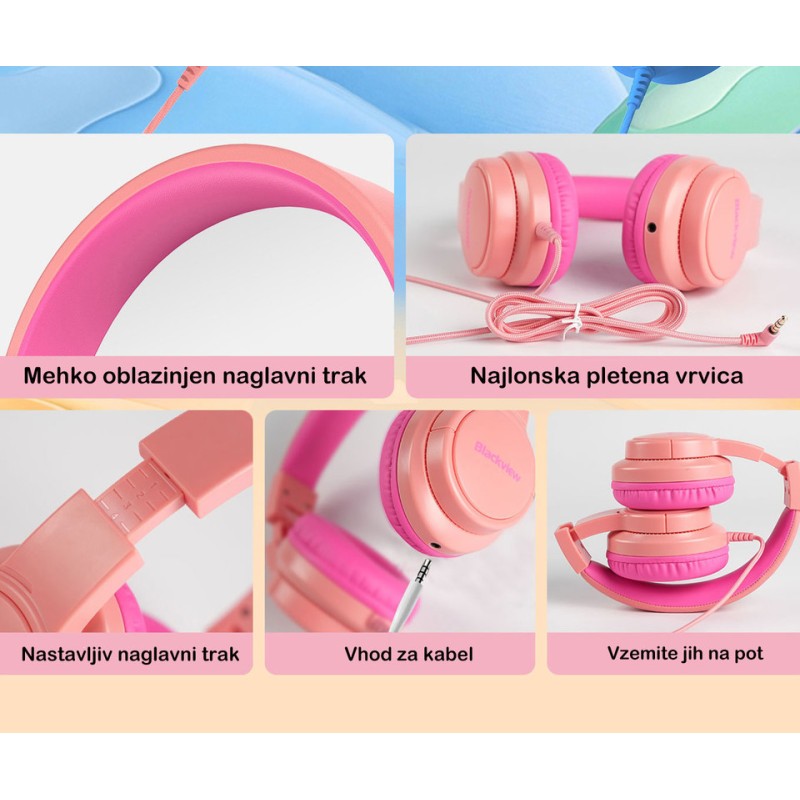 Slušalke Blackview FitBuds K1, roza