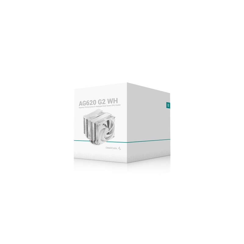 Hladilnik za procesor AG620 G2 WH, 2x 120mm, bel