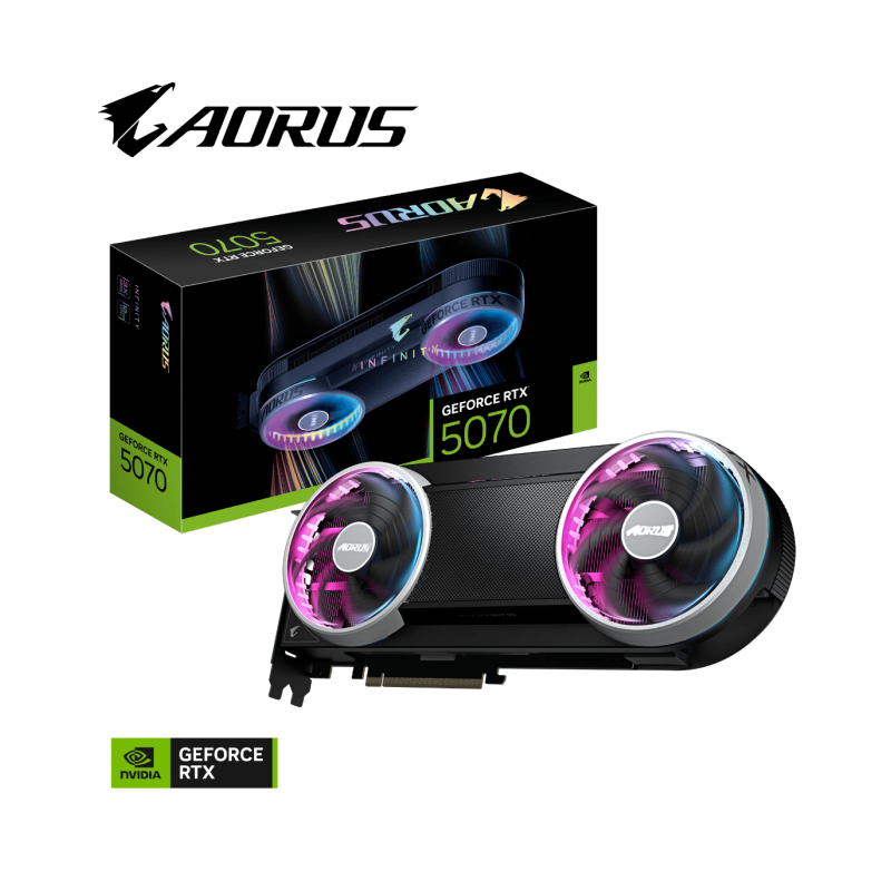 Grafična kartica Gigabyte AORUS GeForce RTX 5070 INFINITY, 12GB