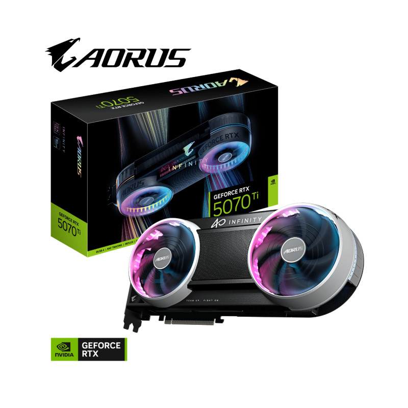 Grafična kartica Gigabyte AORUS GeForce RTX 5070 Ti INFINITY, 16GB