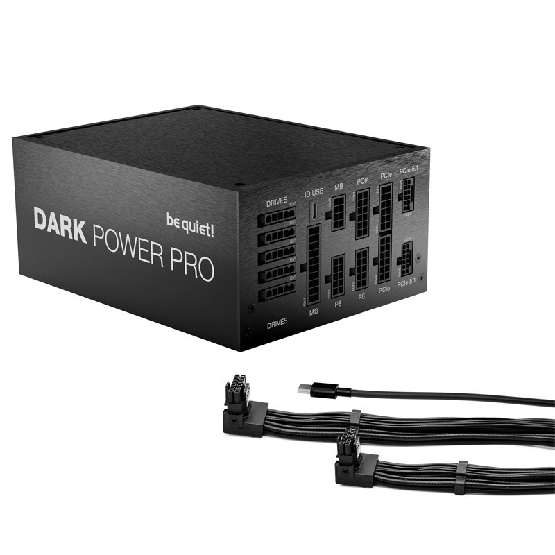 Napajalnik BE QUIET! DARK POWER PRO 14 IO, 1600W, 80 Plus Titanium, modularni