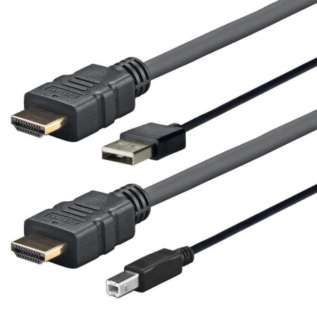 Kabel Vivolink HDMI+USB-A na HDMI+USB-B 4K/60Hz, 18Gb/s, 2m