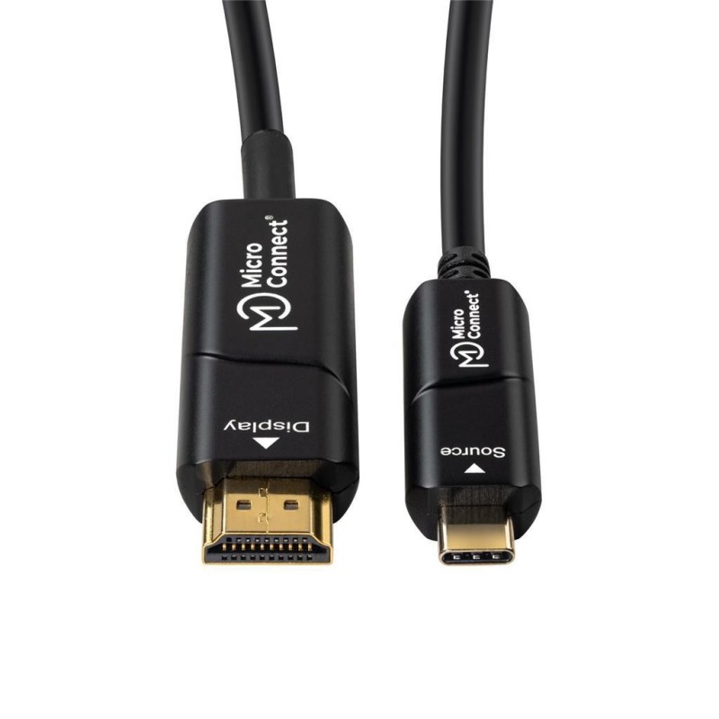 Kabel MicroConnect Premium USB C-HDMI optični, 15m