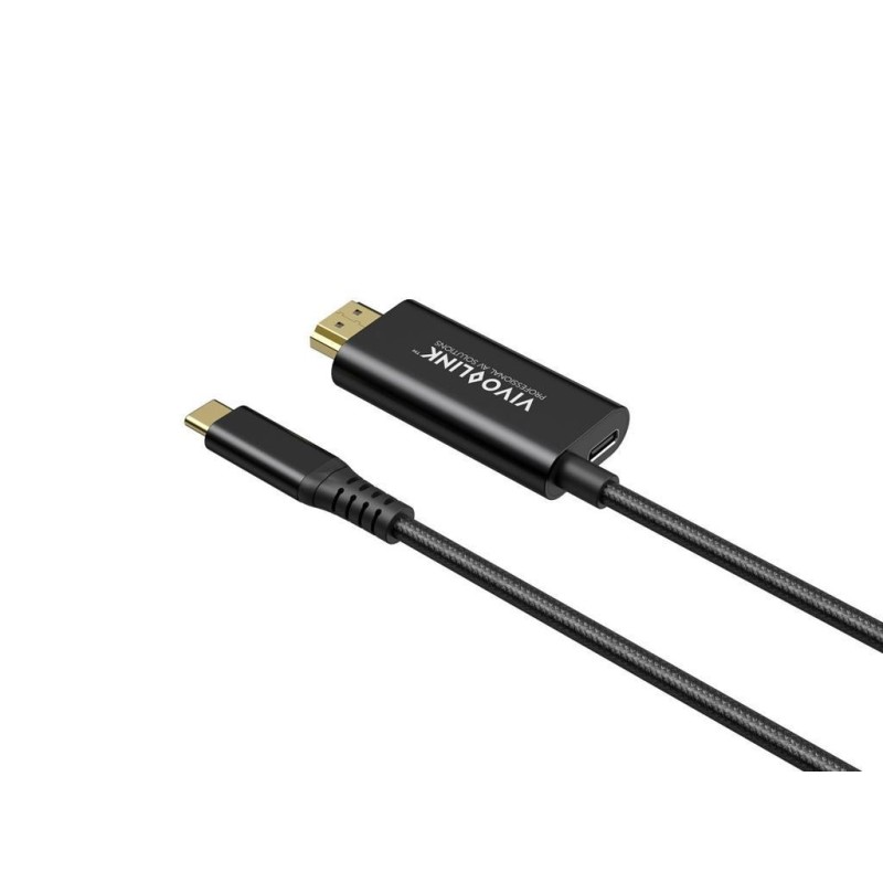 Kabel Vivolink Kabel USB C-HDMI  s polnjenjem PD 100W, 2m