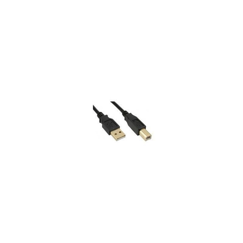 Kabel MicroConnect USB 2.0 A-B, pozlačen, 5m
