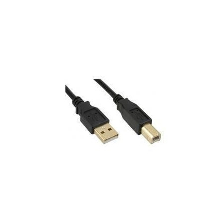 Kabel MicroConnect USB 2.0 A-B, pozlačen, 5m