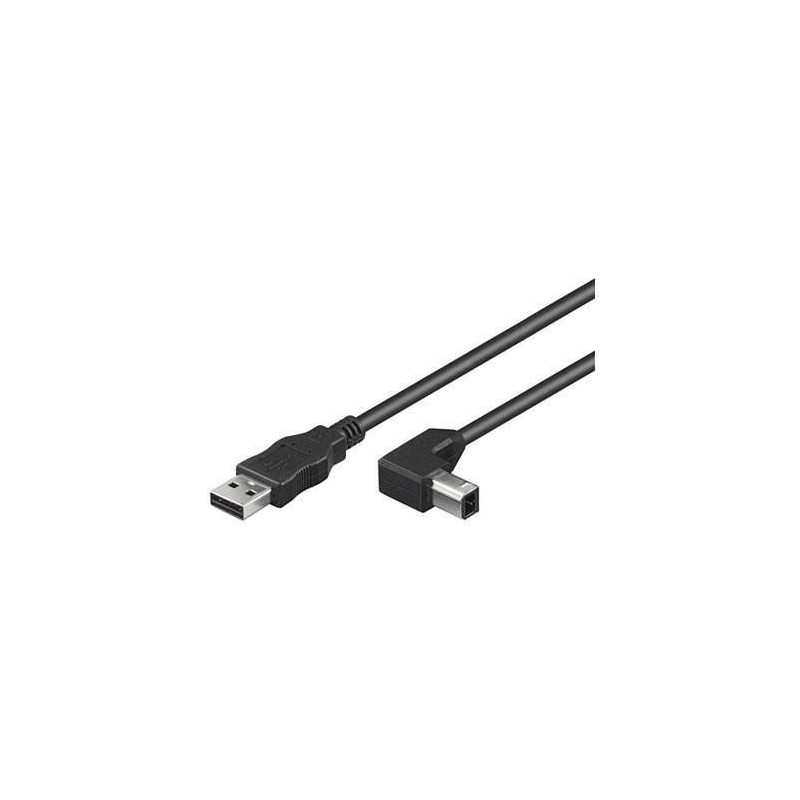Kabel MicroConnect USB 2.0 A-B, kotni 0.5m