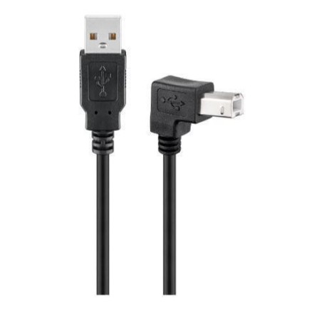 Kabel MicroConnect USB 2.0 A-B, kotni 1.8m