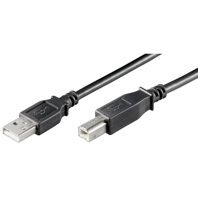 Kabel MicroConnect USB 2.0 LSZH A-B, črn, 3m