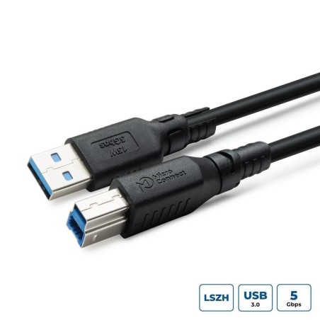 Kabel MicroConnect ColorFlex USB 3.2 A-B Gen 1 , brez halogenov (LSZH), 2m