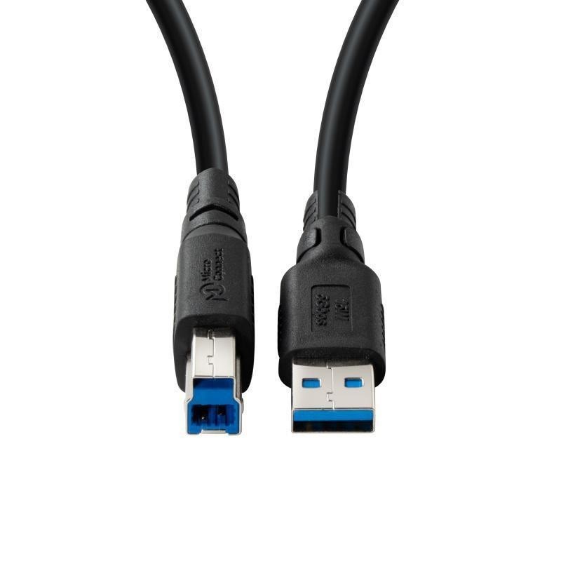 Kabel MicroConnect ColorFlex USB 3.2 A-B Gen 1, brez halogenov (LSZH), 3m