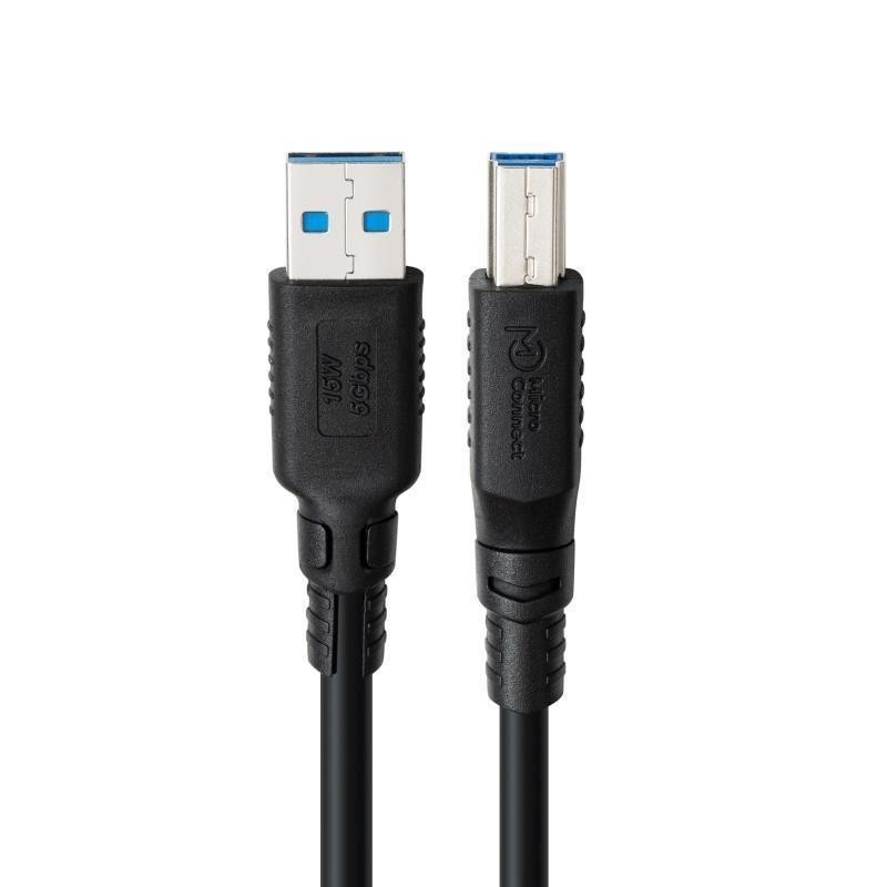 Kabel MicroConnect ColorFlex USB 3.2 A-B Gen 1, brez halogenov (LSZH), 3m