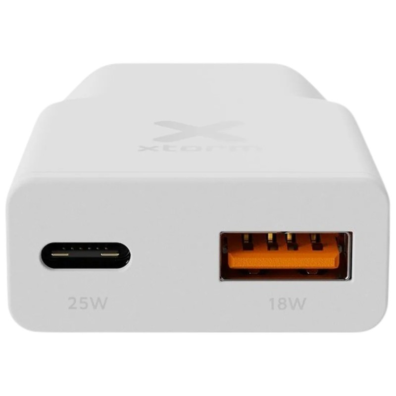 Polnilec Xtorm Go2 Slimline 25W, USB-C/A, bel