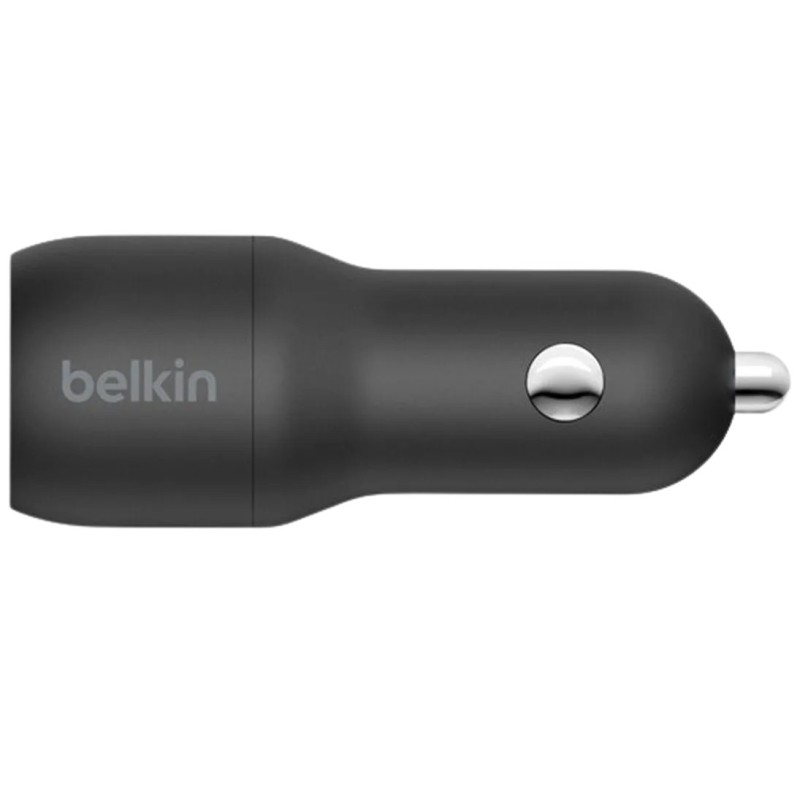 Avtomobilski polnilec Belkin BoostCharge 12W, 2x USB-A, črn
