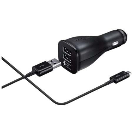 Avtomobilski polnilec Samsung EP-LN920, 2x USB-C, črn + USB-C kabel