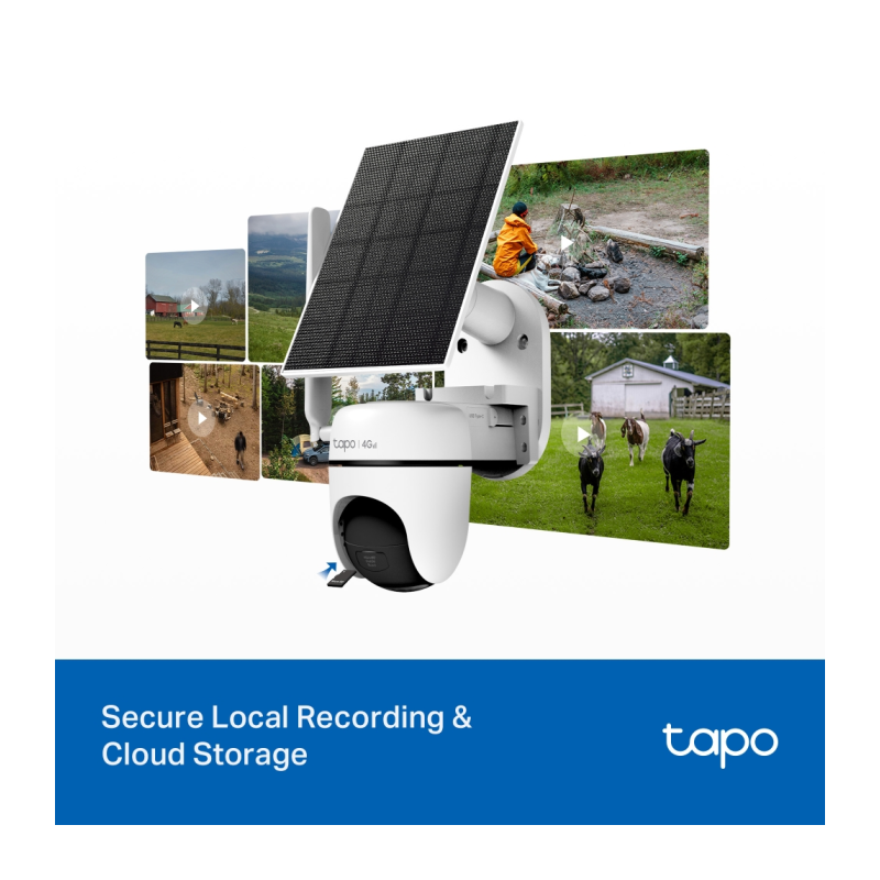 IP kamera TP-Link Tapo C615G KIT LTE, 3MP, zunanja, bela, s solarnim panelom