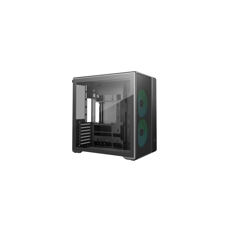 Ohišje DeepCool CG590 MESH 2F, ATX, Midi-Tower, kaljeno steklo, črno
