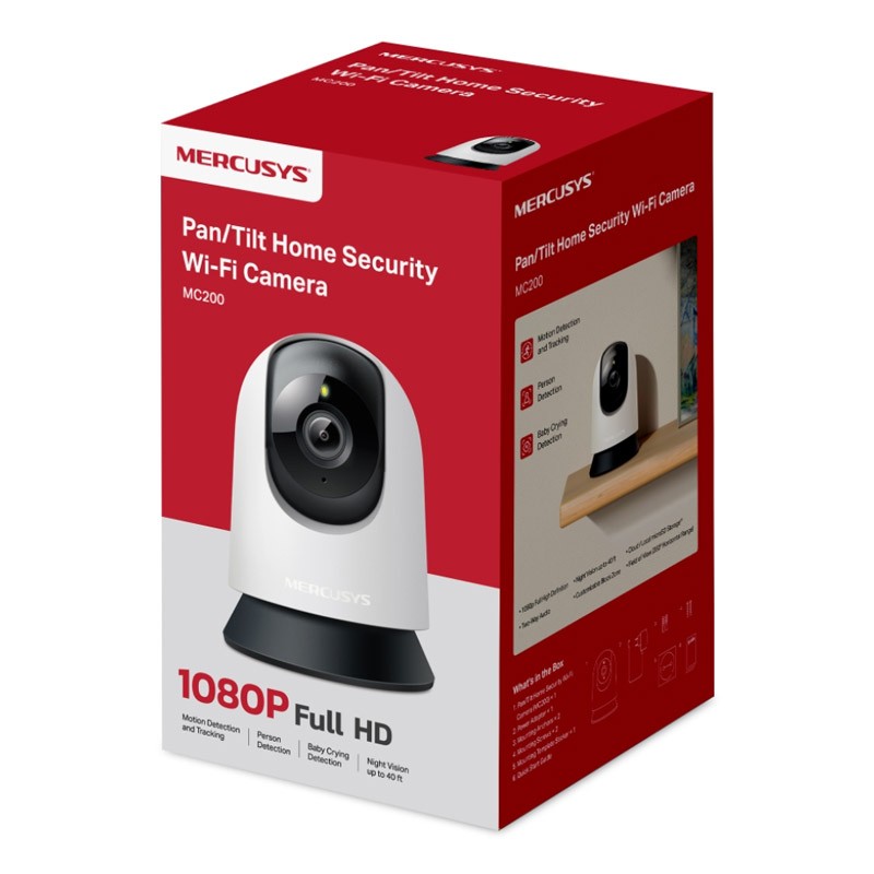 IP kamera MERCUSYS MC200, 2MP, notranja, bela