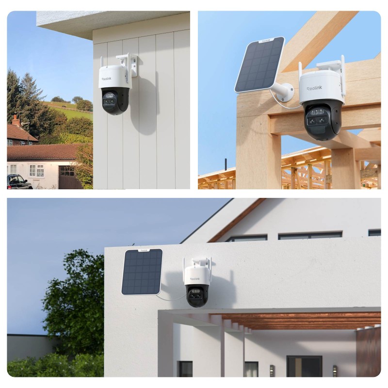 IP kamera Reolink TrackMix Series B770+SP2 Wi-Fi 6, 8MP, zunanja, bela