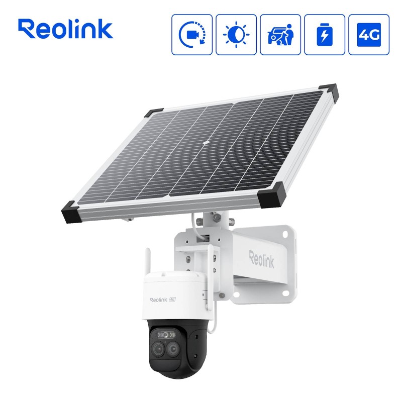 IP kamera Reolink TrackMix Series G790+SP2 4G LTE, 4MP, zunanja, bela
