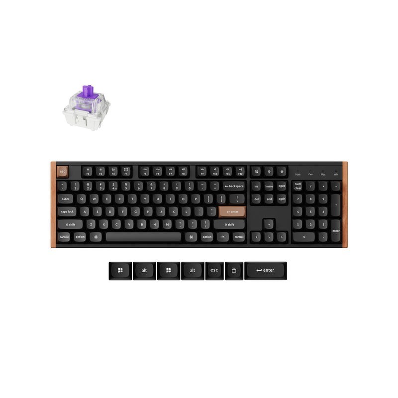 Tipkovnica Keychron K10 HE, RGB, Gateron Nebula stikala, UK, črna