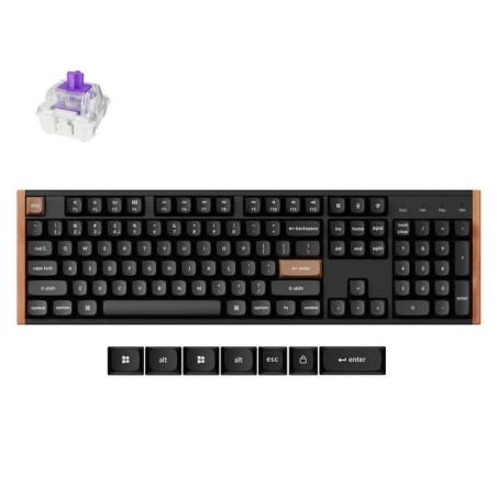 Tipkovnica Keychron K10 HE, RGB, Gateron Nebula stikala, UK, črna