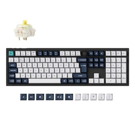 Tipkovnica Keychron Q6 Max, RGB, Gateron Jupiter banana stikala, UK, črna