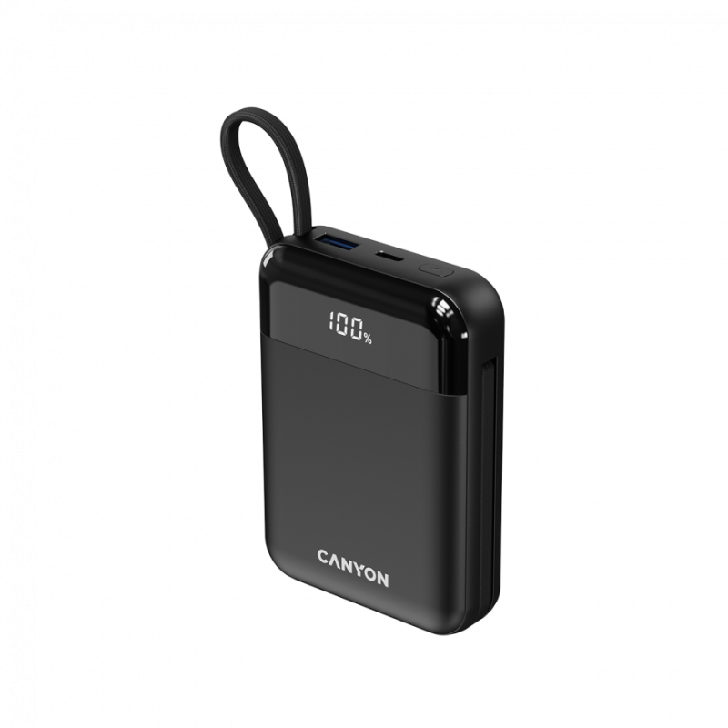 Prenosna baterija Powerbank Canyon OnPower 104, 10000mAh, črn