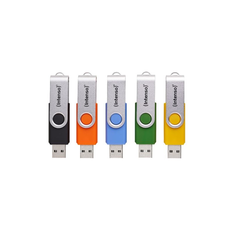 USB kjučki 5x32GB Intenso Office Line, USB 3.2, barvni