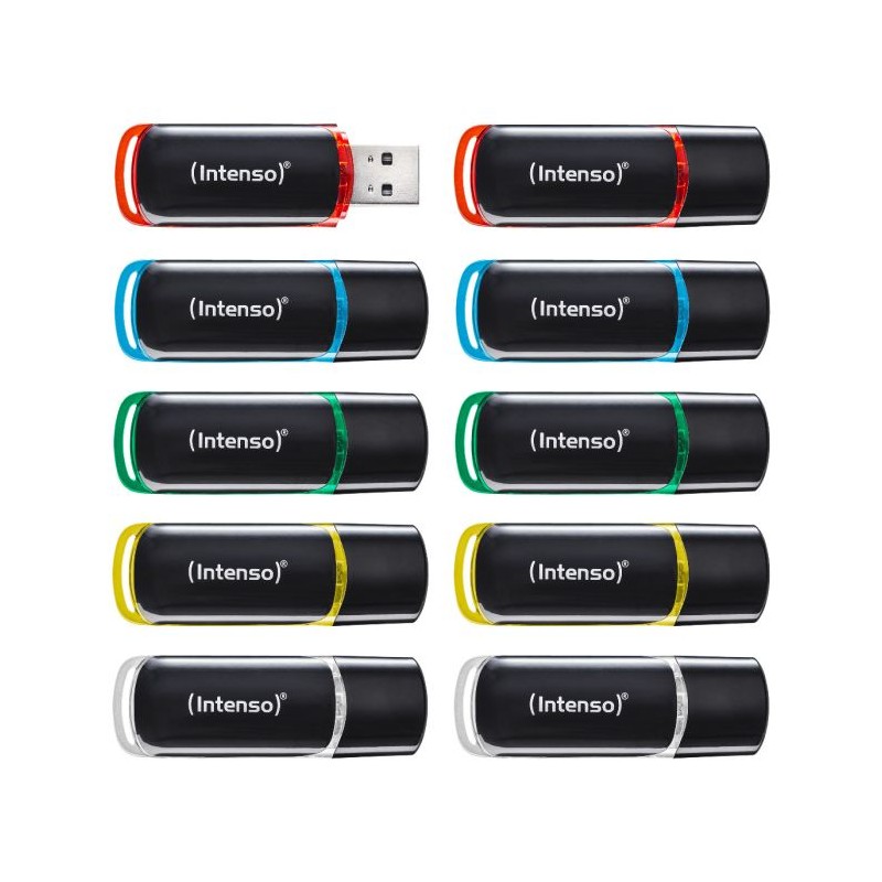 USB kjučki 10x8GB Intenso Business Line, USB 2.0, barvni