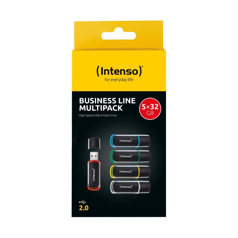 USB kjučki 5x32GB Intenso Business Line, USB 2.0, barvni