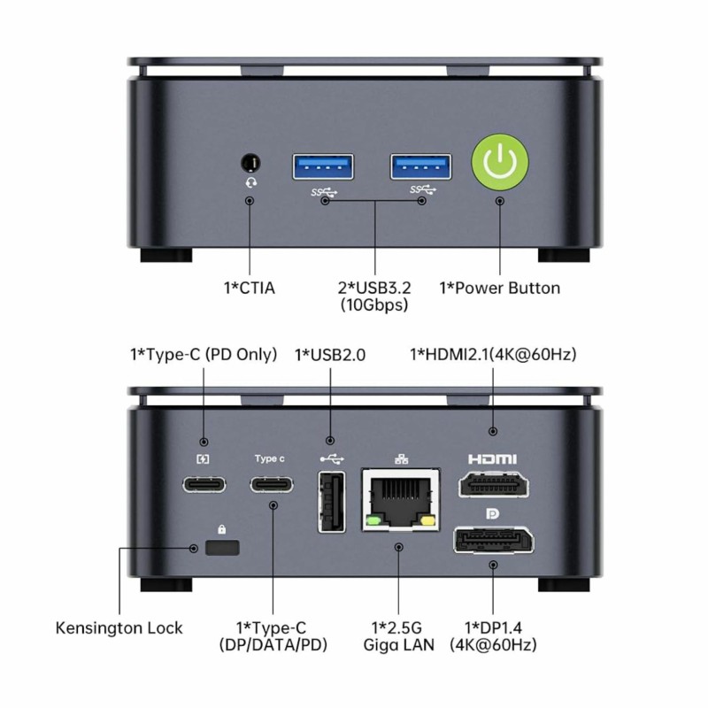 Računalnik Nettop GMKtec G10 R5-3500U, 16GB, 256B