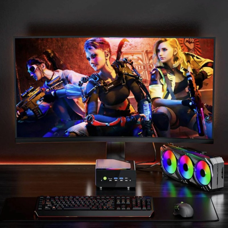 Računalnik Nettop GMKtec K12 R7-H255, 32GB, 1TB, Radeon 780M