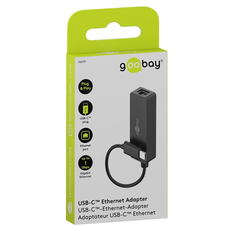 Adapter Goobay USB 3.1 na RJ45 Adapter Goobay USB 3.1 na RJ45 Gigabit Ethernet