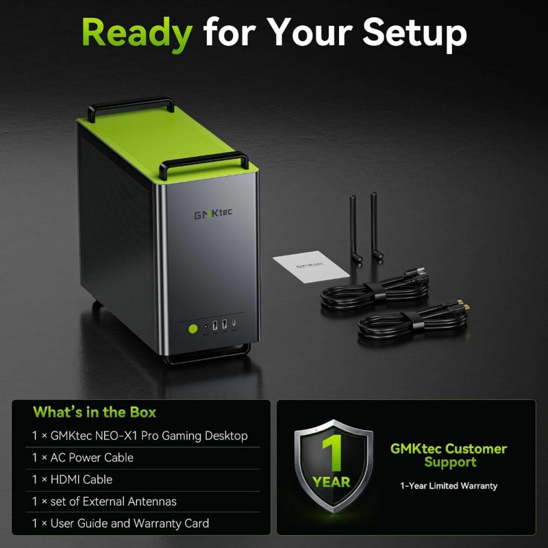 Računalnik Nettop GMKtec NEO-X1 R9-9955HX, 32GB, 1TB, RTX 5060 Ti