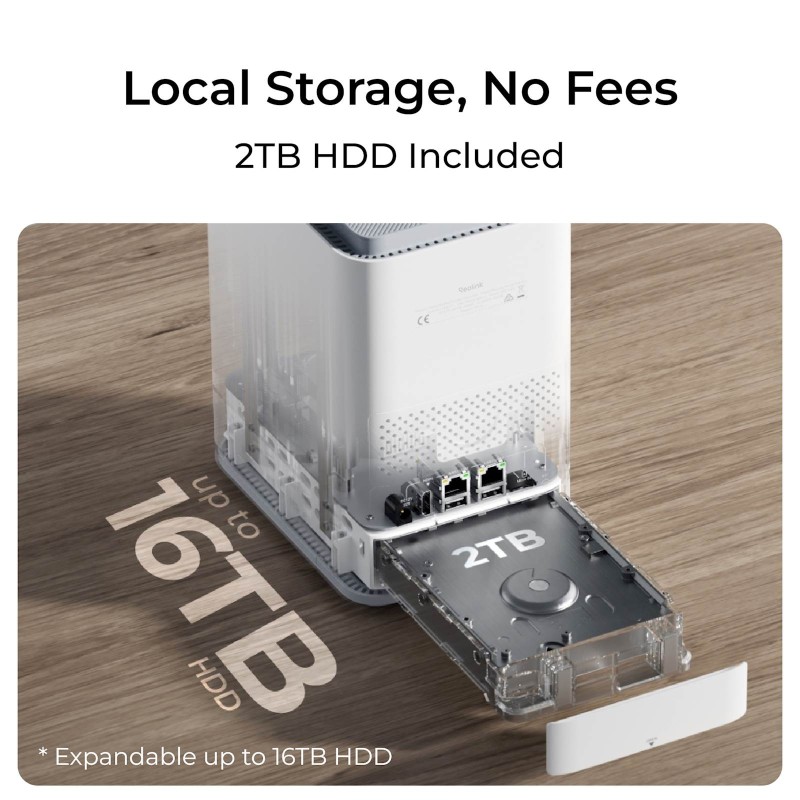 Nadzorno središče Reolink Home Hub P1, 2TB, do 24 kamer/12 PoE, Wi-Fi 6, 120dB