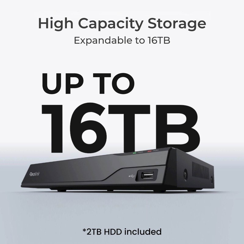 NVR komplet Reolink NVS8-5MD4, 8-kanalni, 5MP, 2TB HDD, 4x PoE IP kamera