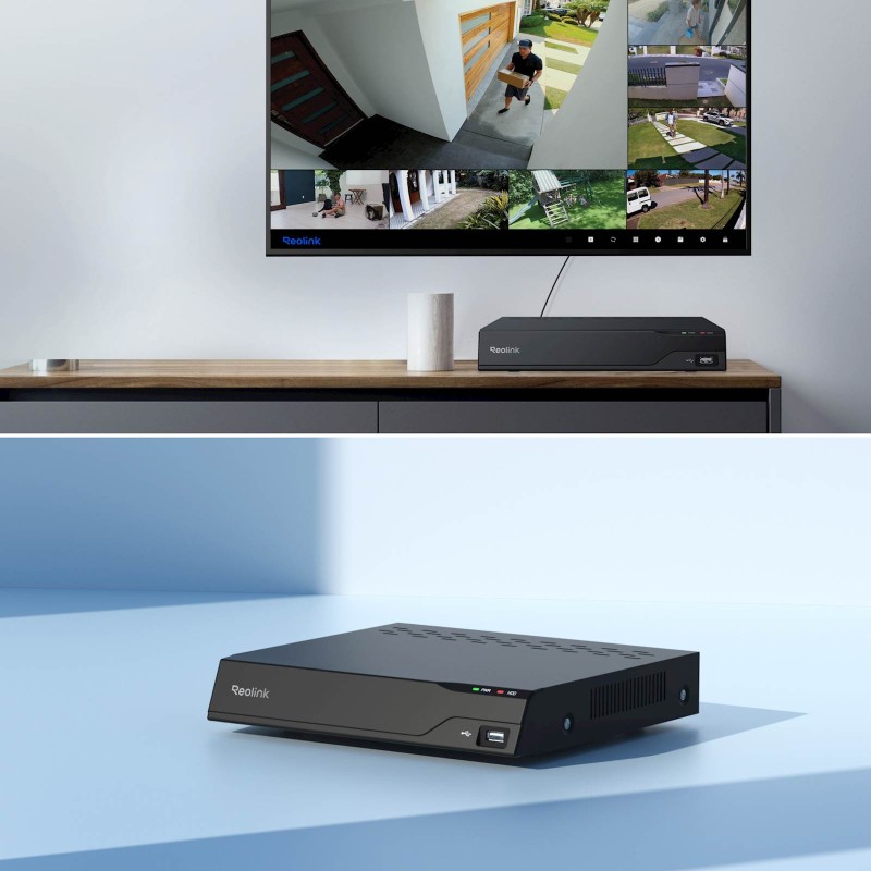 NVR komplet Reolink NVS8-5MD4, 8-kanalni, 5MP, 2TB HDD, 4x PoE IP kamera