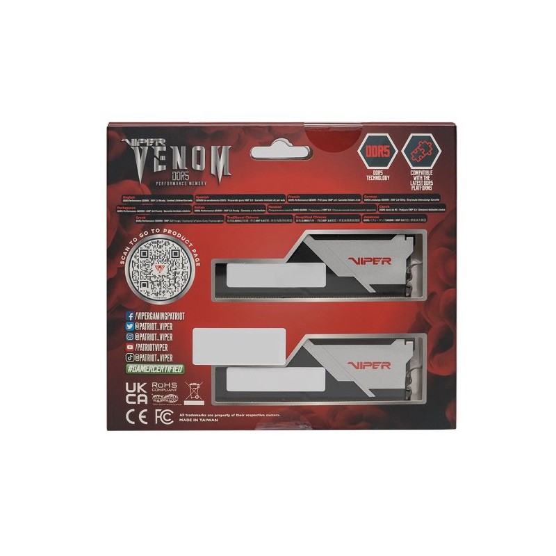 Pomnilnik DDR5 32GB (2x16GB) 6400MHz Patriot Viper Venom