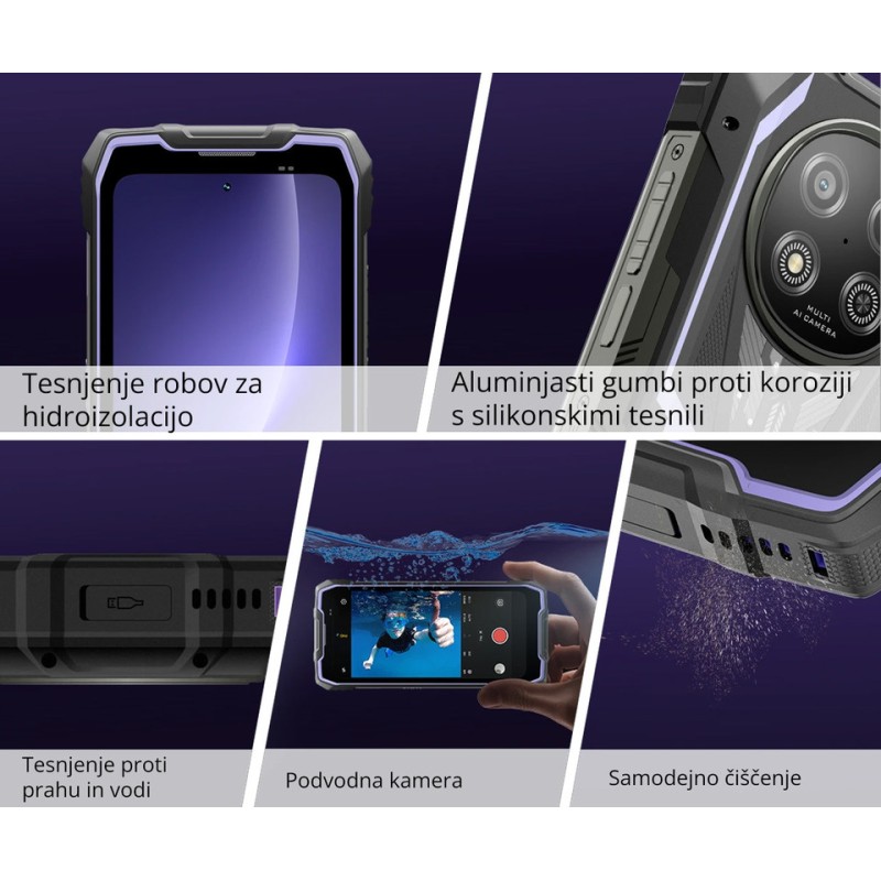 Pametni telefon Blackview ROCK 2 robustni pametni telefon, 6.67", 5G, 12GB+256GB