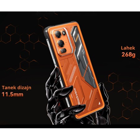 Pametni telefon Blackview FORT 200 robustni pametni telefon, 6.78", 4G LTE, 12GB