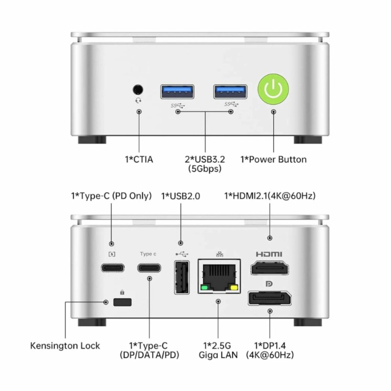 Računalnik Nettop GMKtec G10 R5-3500U, 16GB, 512GB