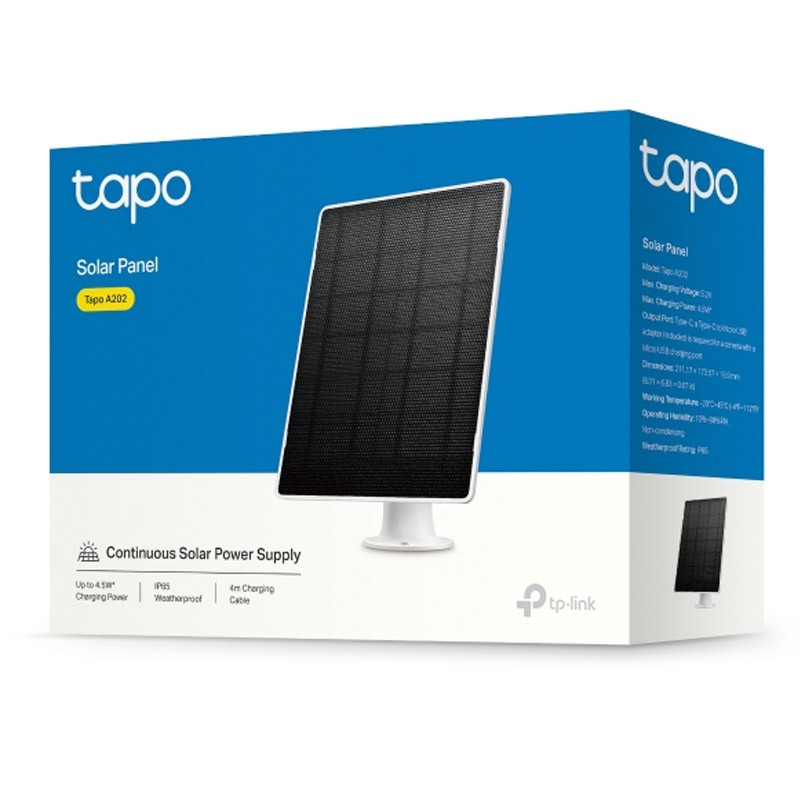IP kamera TP-Link Tapo A202 4,5W solarni panel za napajanje baterijske kamere