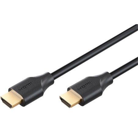 Kabel Goobay Ultra96 HDMI 2.2 (M/M), 16K, 60Hz, pozlačen, 0,5m, črn