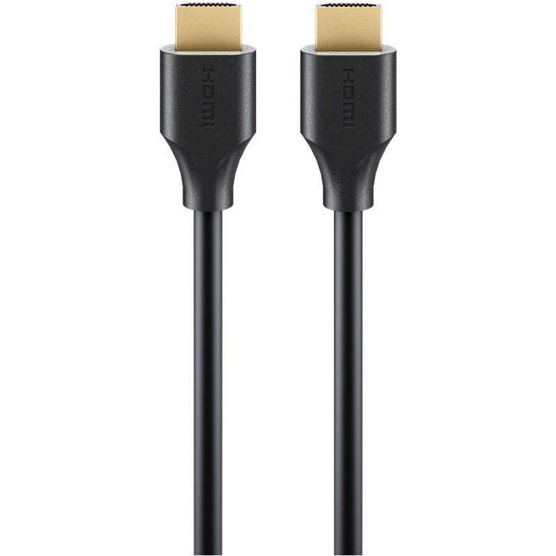Kabel Goobay Ultra96 HDMI 2.2 (M/M), 16K, 60Hz, pozlačen, 0,5m, črn