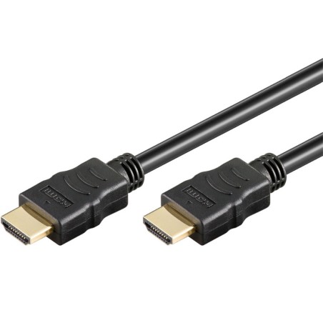 Kabel Goobay HDMI 2.0 (M/M), 4K, 60Hz, z Ethernetom, pozlačen, 5m, črn